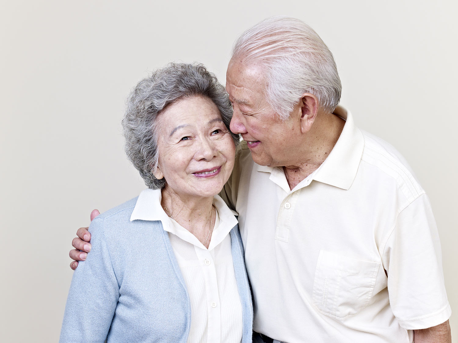Portrait of a senior asian couple (Shutterstock Image ID:144153841) 