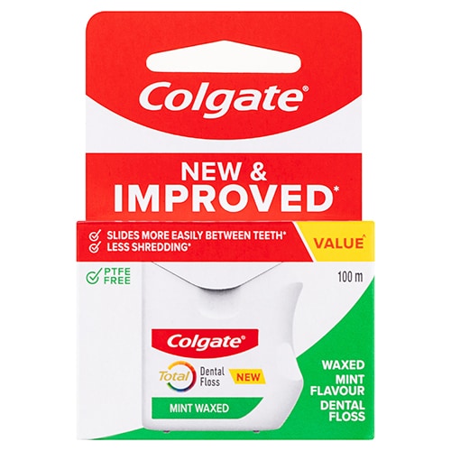 Colgate Total Mint Waxed Dental Floss, 25m