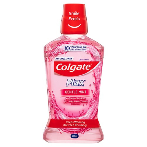 Colgate Plax Alcohol Free Mouthwash Gentle Mint 500ml