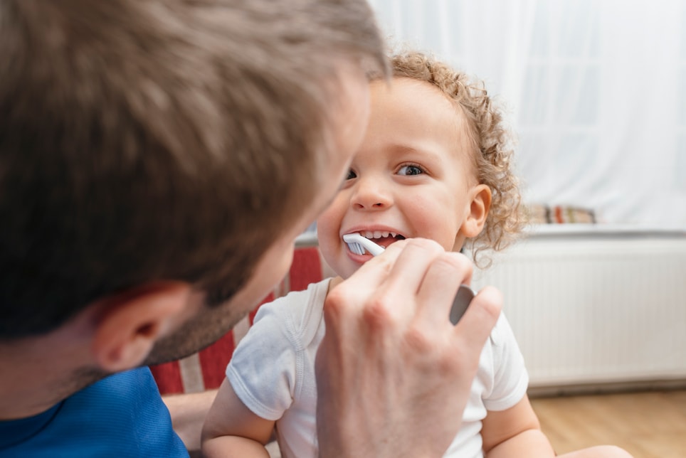 Effective brushing techniques with kids