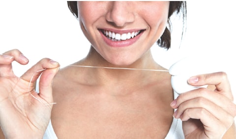woman smiling
