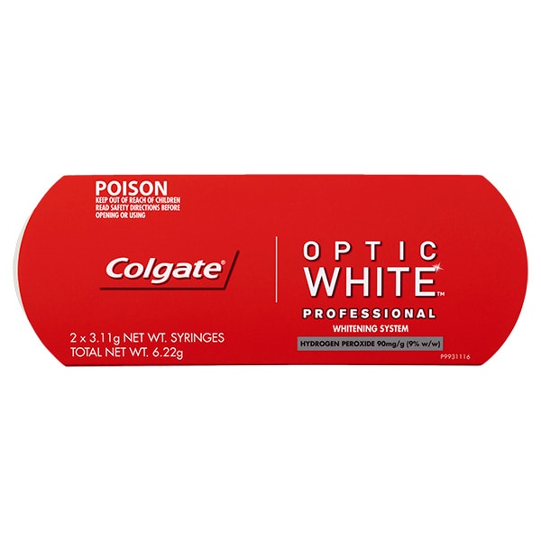 Colgate Optic White 9% Touch Up Kit (2 x 3.11g Syringes)